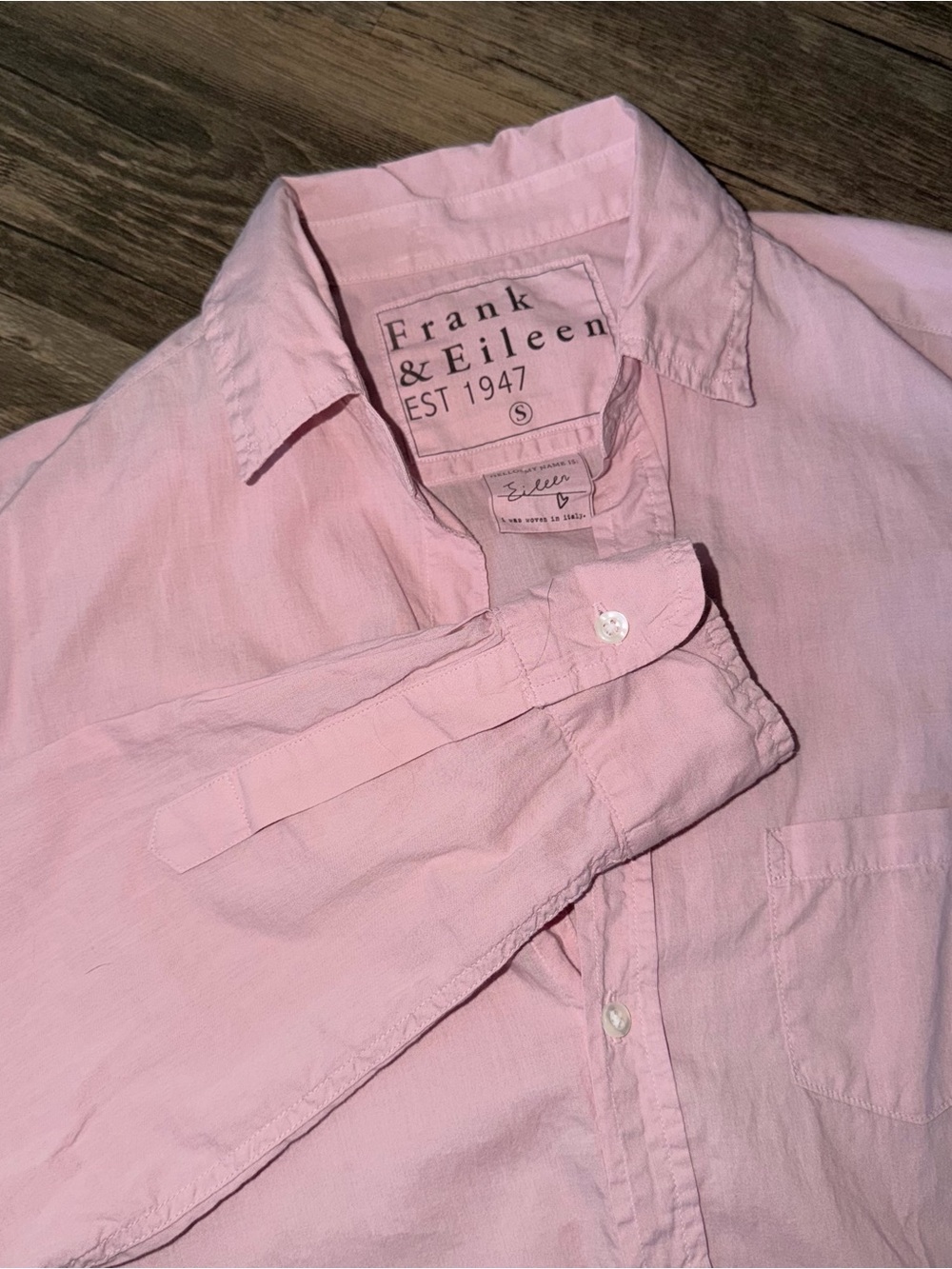 Frank & Eileen Pastel Pink Relaxed Button-Down Shirt